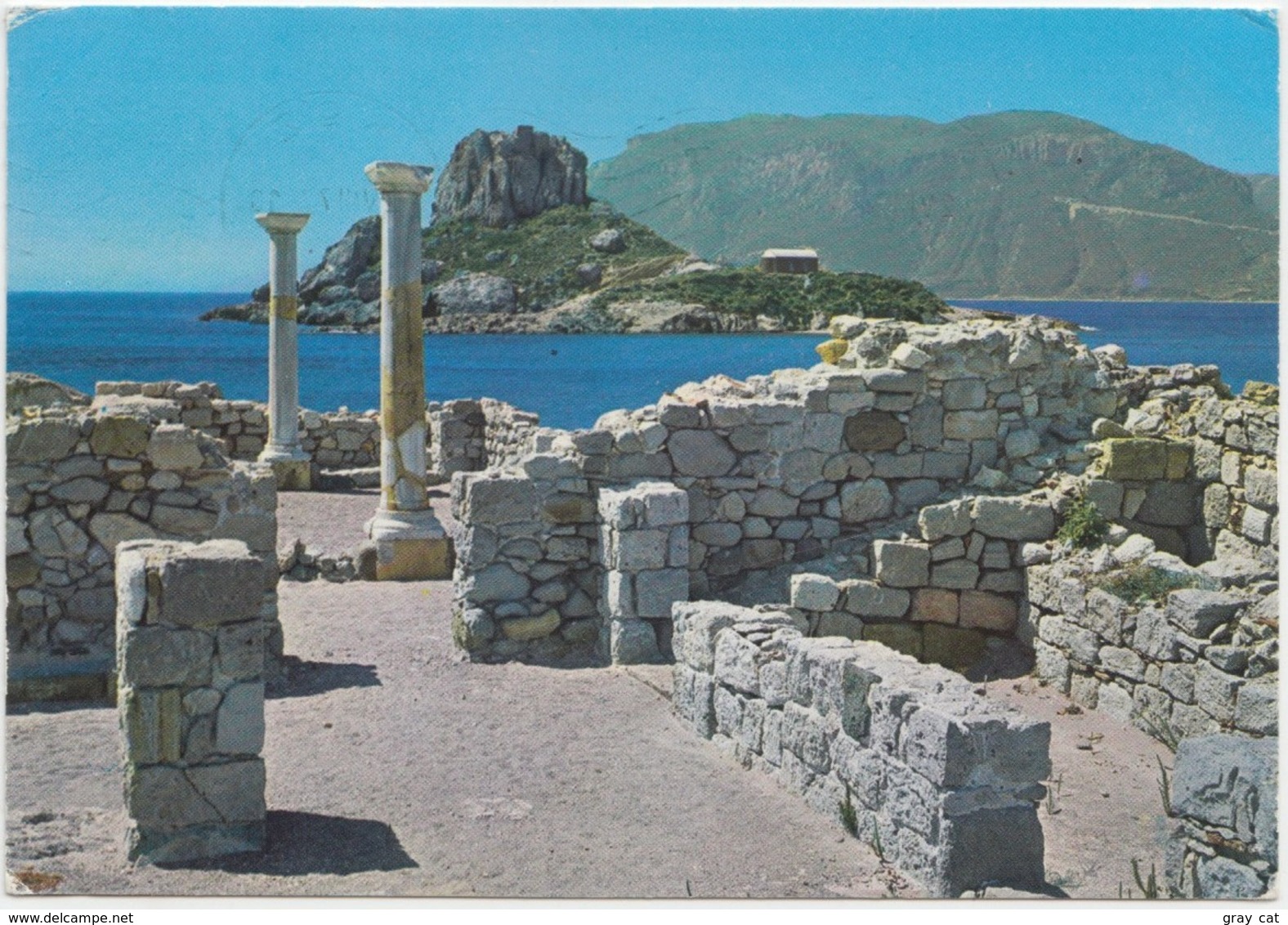 COS ISLAND, Basilica Of St. Stephen, Greece, 1977 Used Postcard [22093] - Greece