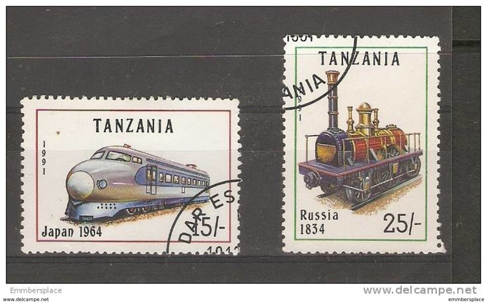 Tanzania - 1991 Locomotives CTO   SG 1083-4 - Tanzanie (1964-...)