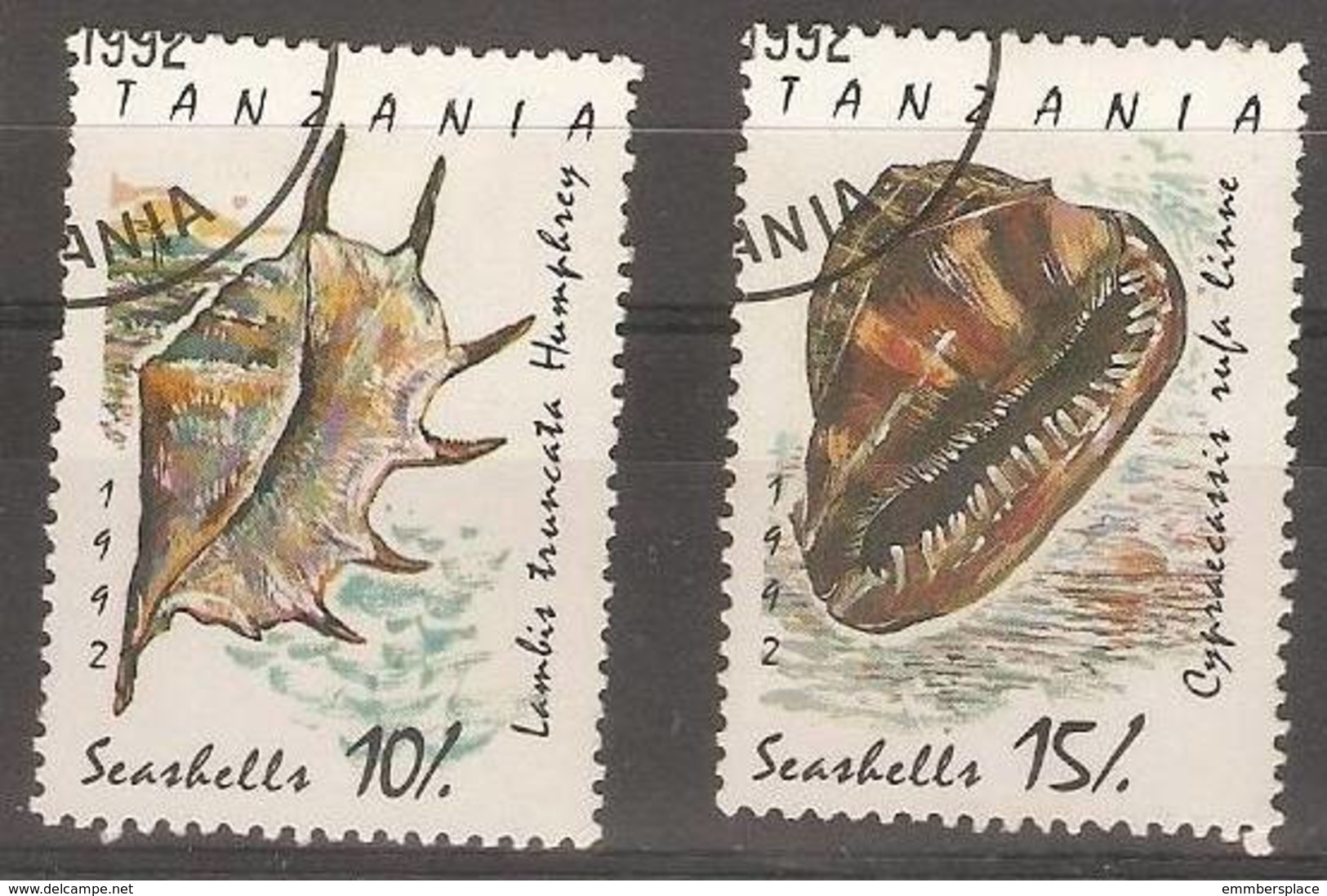 Tanzania - 1992 Shells CTO  SG 1301-2 - Tanzanie (1964-...)