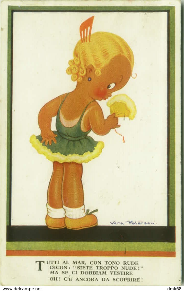 VERA PATERSON SIGNED 1920s POSTCARD - GIRL & FUN - EDIT BALLERINI & FRATINI N. 125  (BG1113) - Paterson