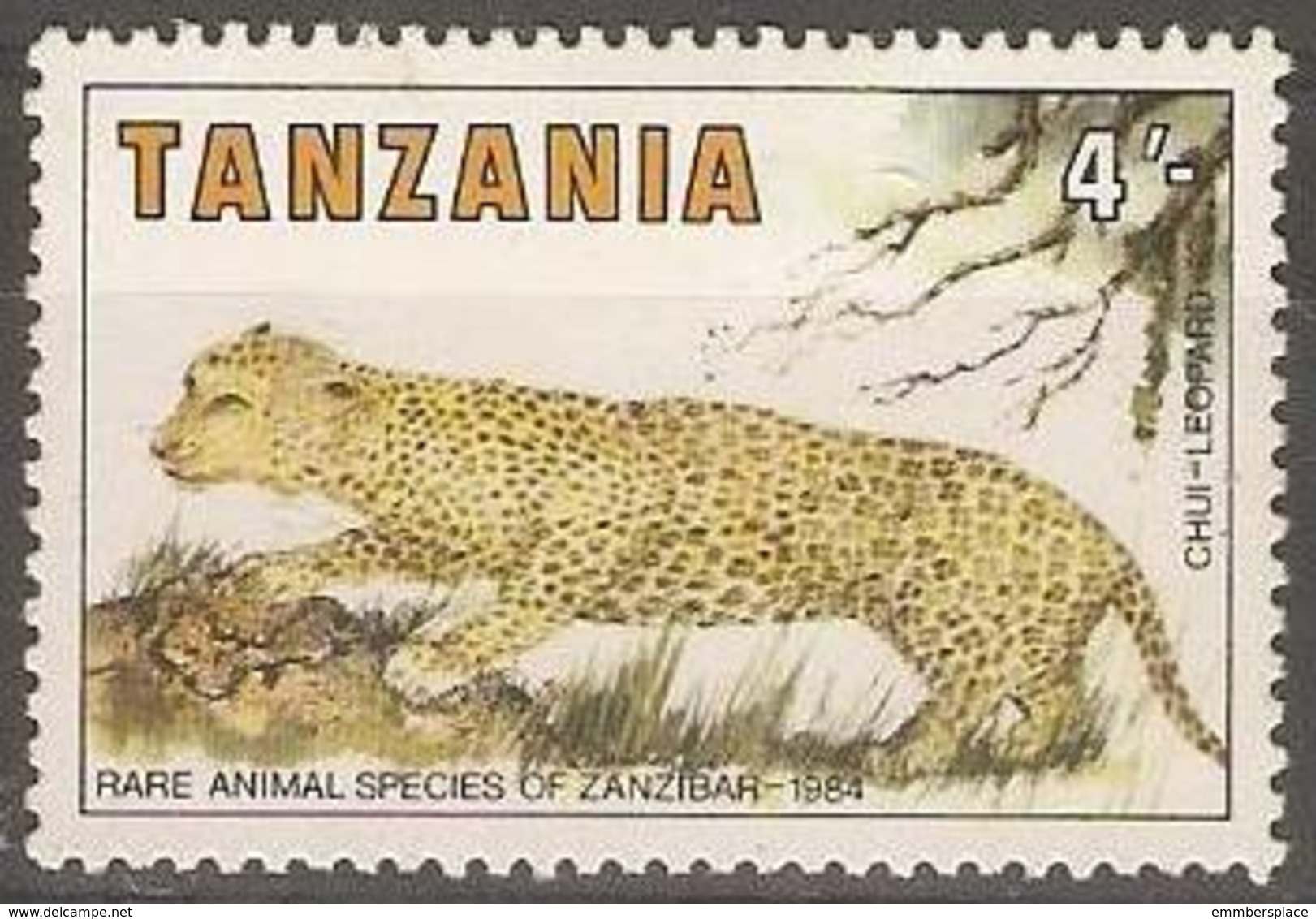 Tanzania - 1985 Leopard MH *  SG 421 - Tanzania (1964-...)