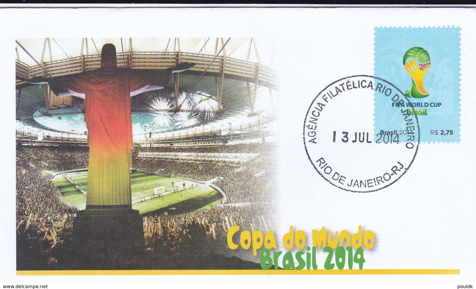 Brazil FDC 2014 Brazil FIFA World Cup Football (G95-36) - 2014 – Brazil