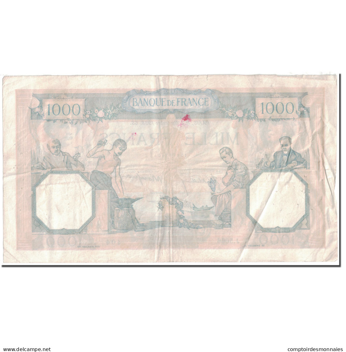 France, 1000 Francs, 1938, 1938-11-03, TTB, Fayette:38.32, KM:90c - 1 000 F 1927-1940 ''Cérès Et Mercure''