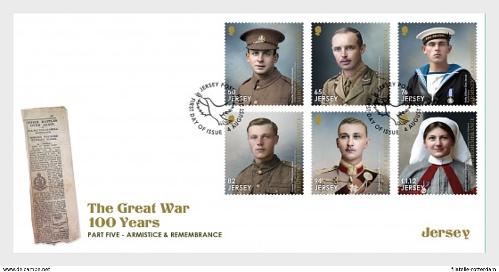 Jersey - Postfris / MNH - FDC 100 Jaar The Great War 2018 - Jersey