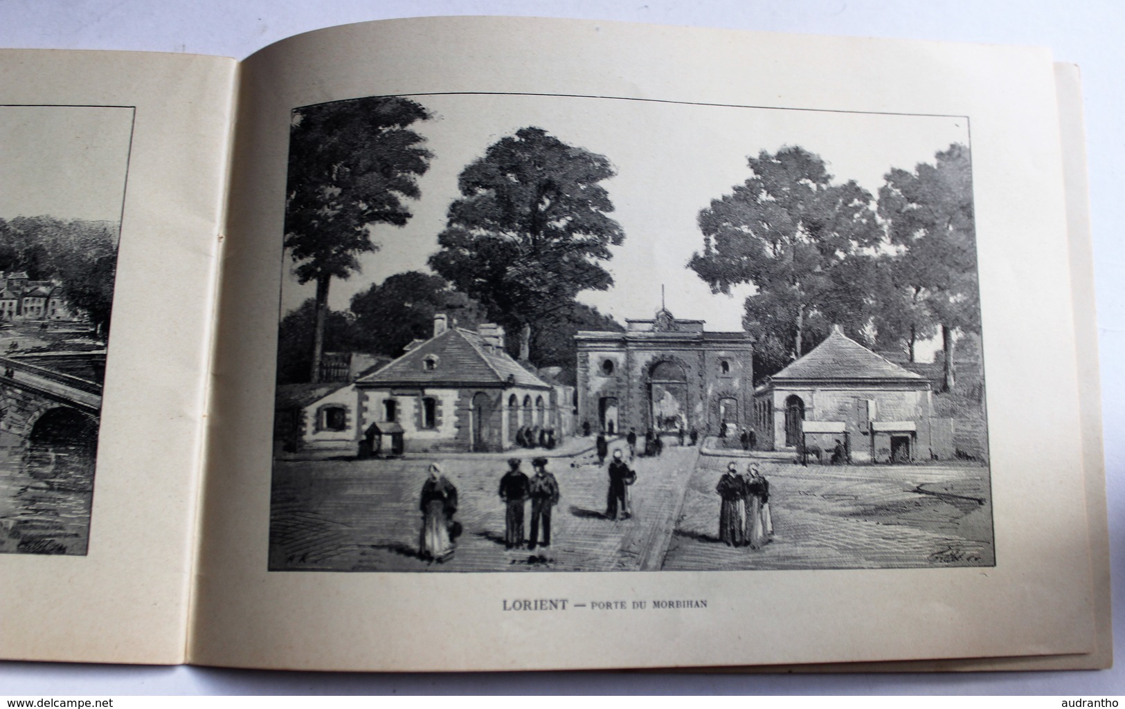 ancien livre album de Saint Anne d'Auray France Album Bourgeois Lahure Carnac Belle Ile Auray Brech Larmor