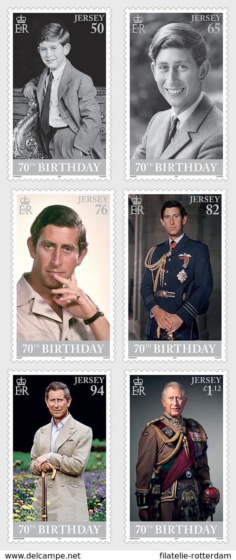 Jersey - Postfris / MNH - Complete Set 70e Verjaardag Prince Of Wales 2018 - Jersey