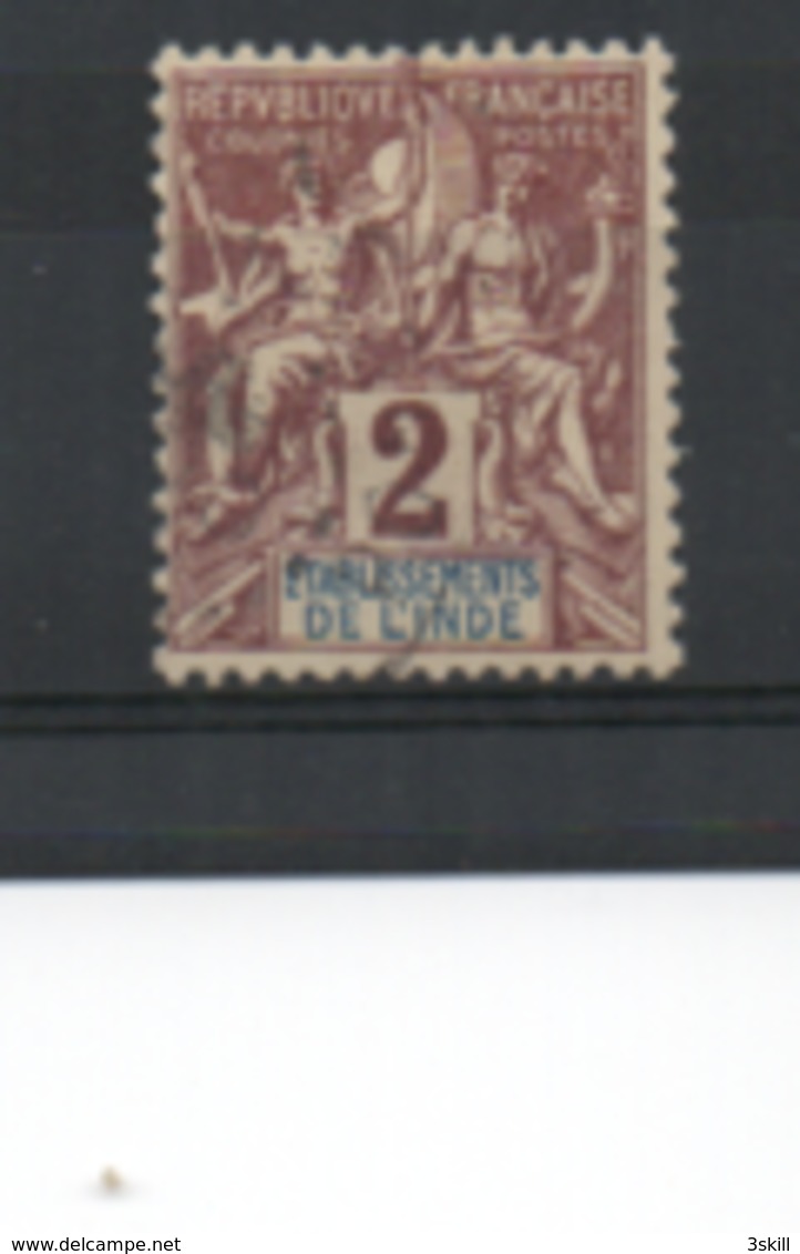 Inde 1892 , YT 2 ° , Cote 1,60 - Used Stamps