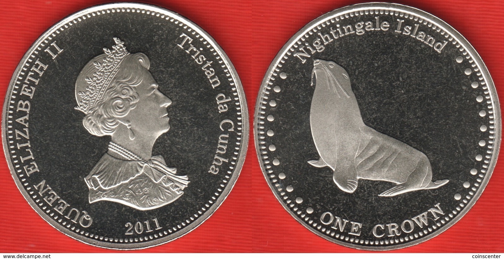 Tristan Da Cunha 1 Crown 2011 "Nightingale Island" BU - Autres – Afrique