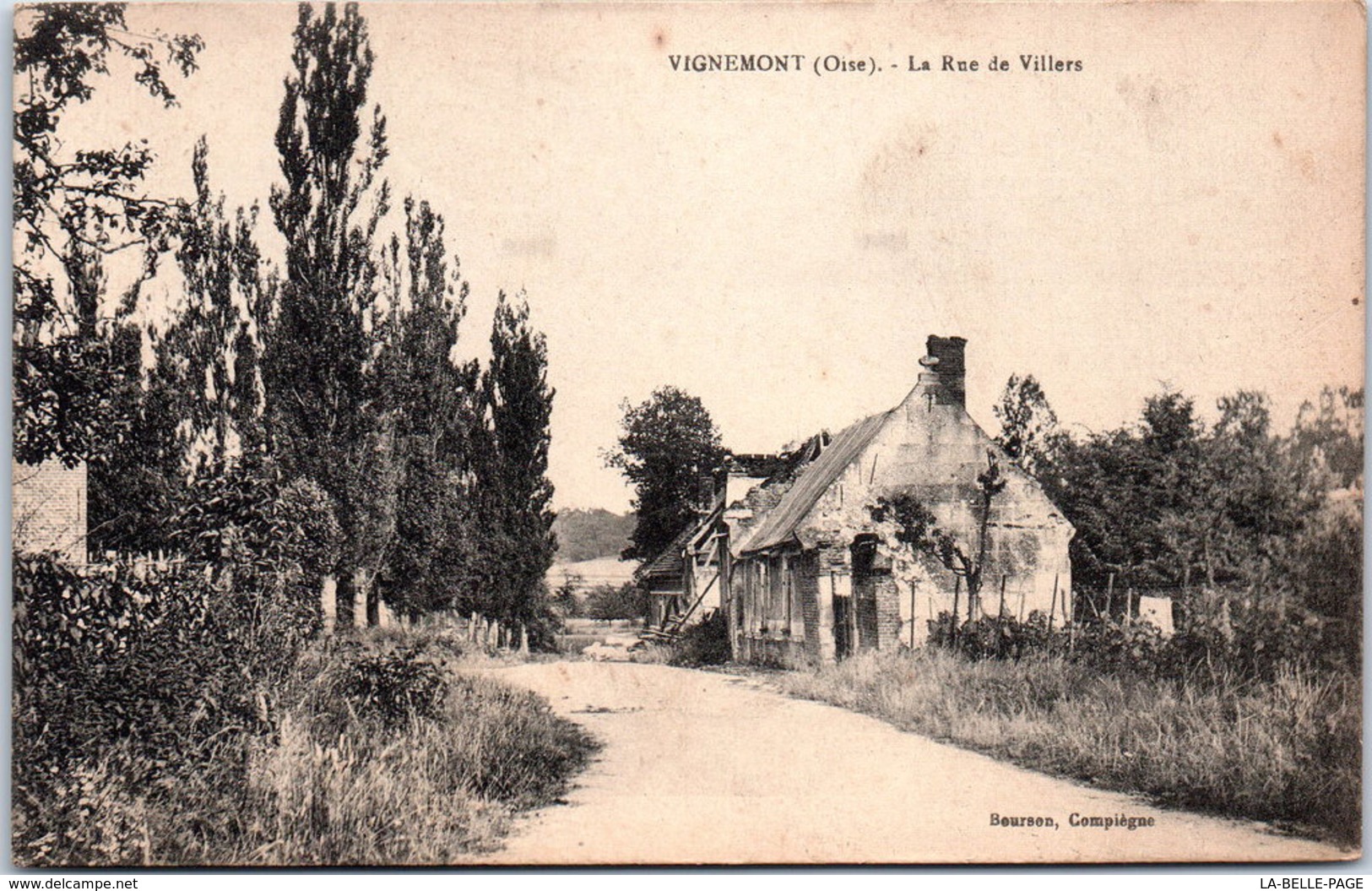 60 VIGNEMONT - La Rue De Villers - Autres & Non Classés