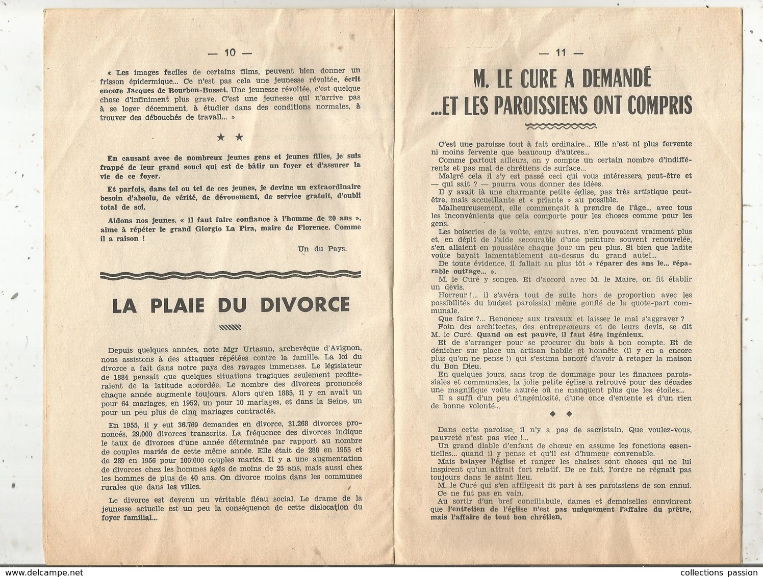 Bulletin Paroissial De SAINT PIERRE , Doué La Fontaine , 1959 , 16 Pages , 2 Scans , Frais Fr 1.95 E - Non Classés