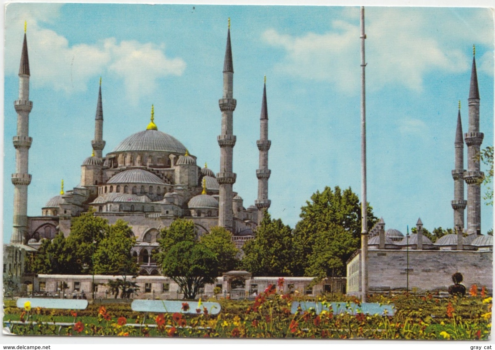 ISTANBUL, The Blue Mosque, Turkey, 1974 Used Postcard [22095] - Turkey