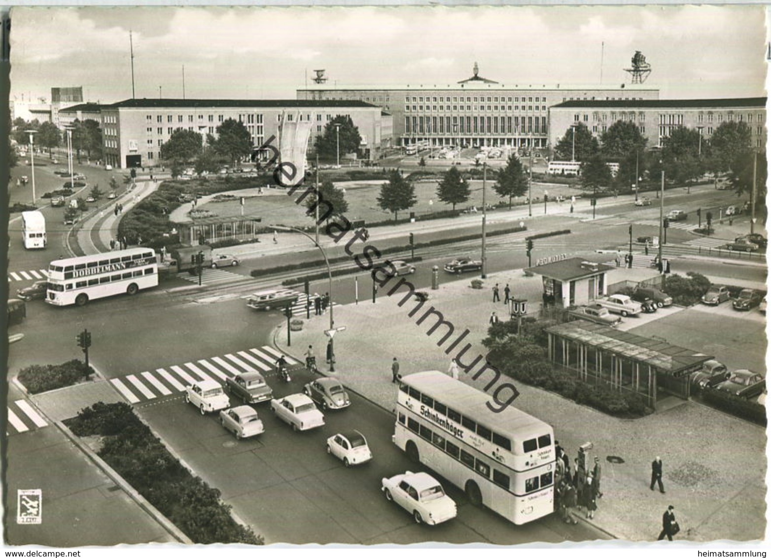 Berlin-Tempelhof - Platz Der Luftbrücke - Bus - Foto-Ansichtskarte - Verlag Klinke & Co. Berlin - Tempelhof