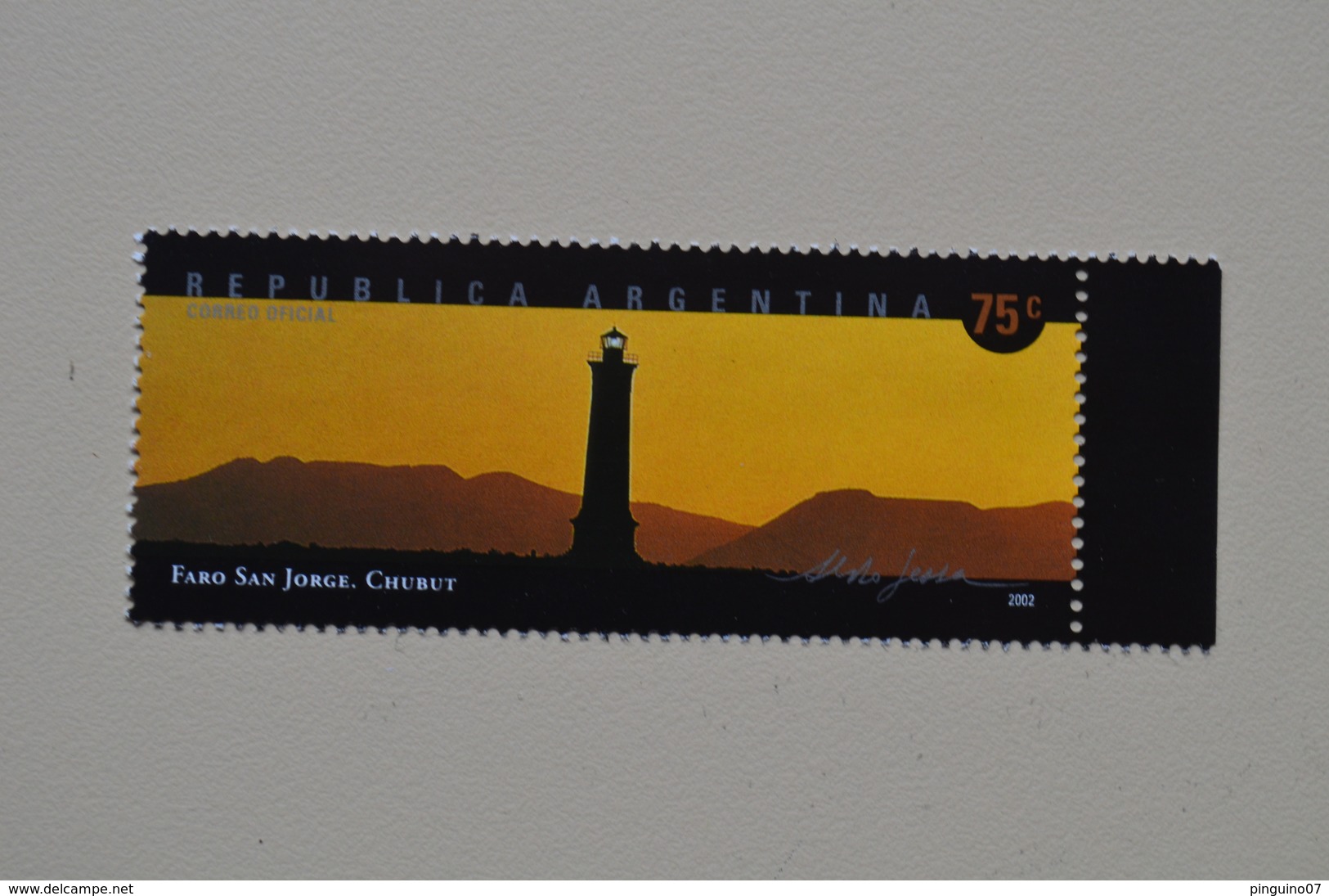 Argentine 1 MNH Phare San Jorge Faro Lighthouse Argentina - Fari