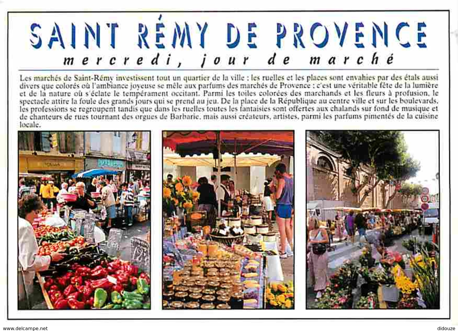 Marchés - Saint Rémy De Provence - Un Jour De Marché - Multivues - Fruits Et Légumes - Carte Neuve - Voir Scans Recto-Ve - Markets