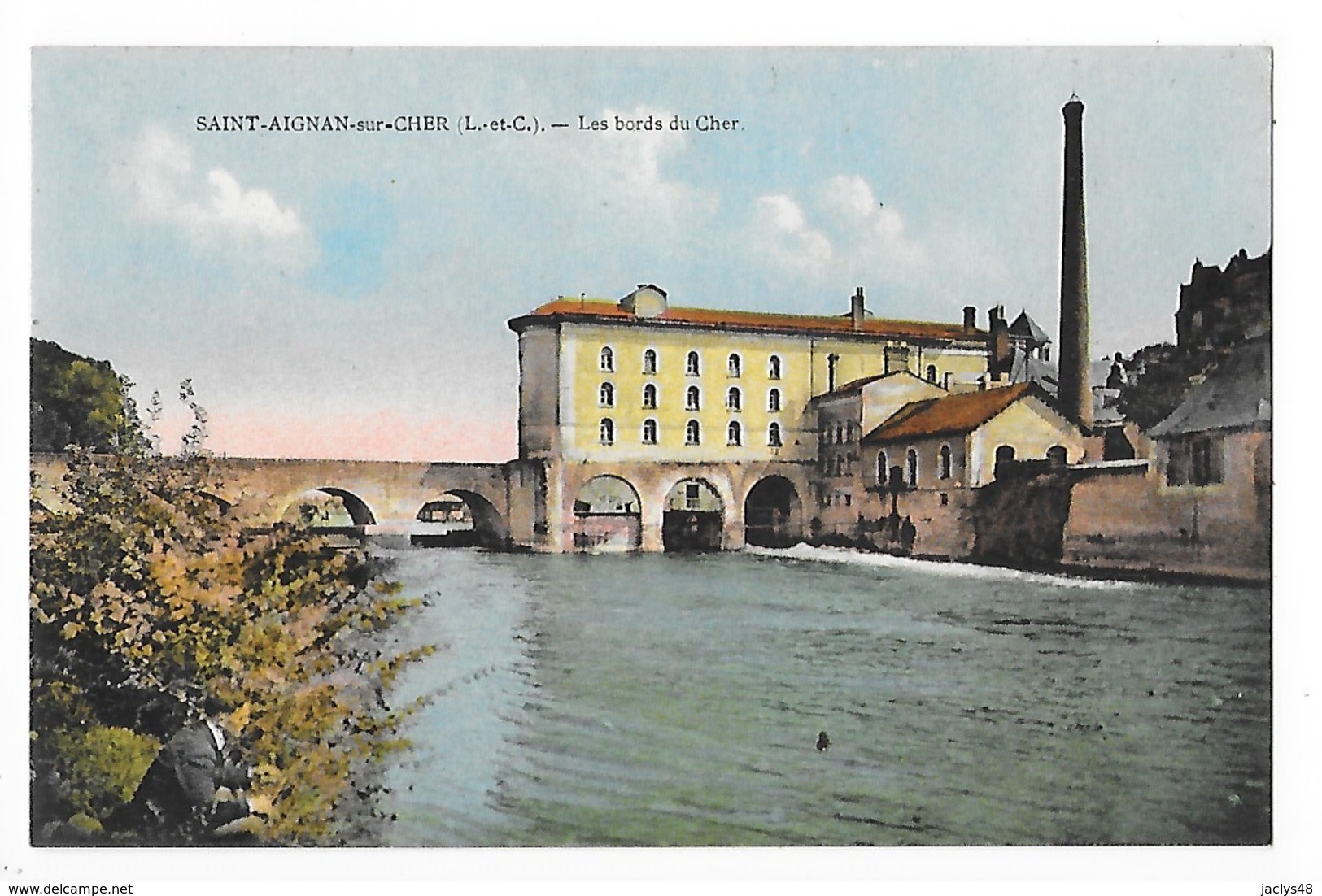 SAINT AIGNAN Sur CHER  (cpa 41)  Les Bords Du Cher   -  L 1 - Saint Aignan