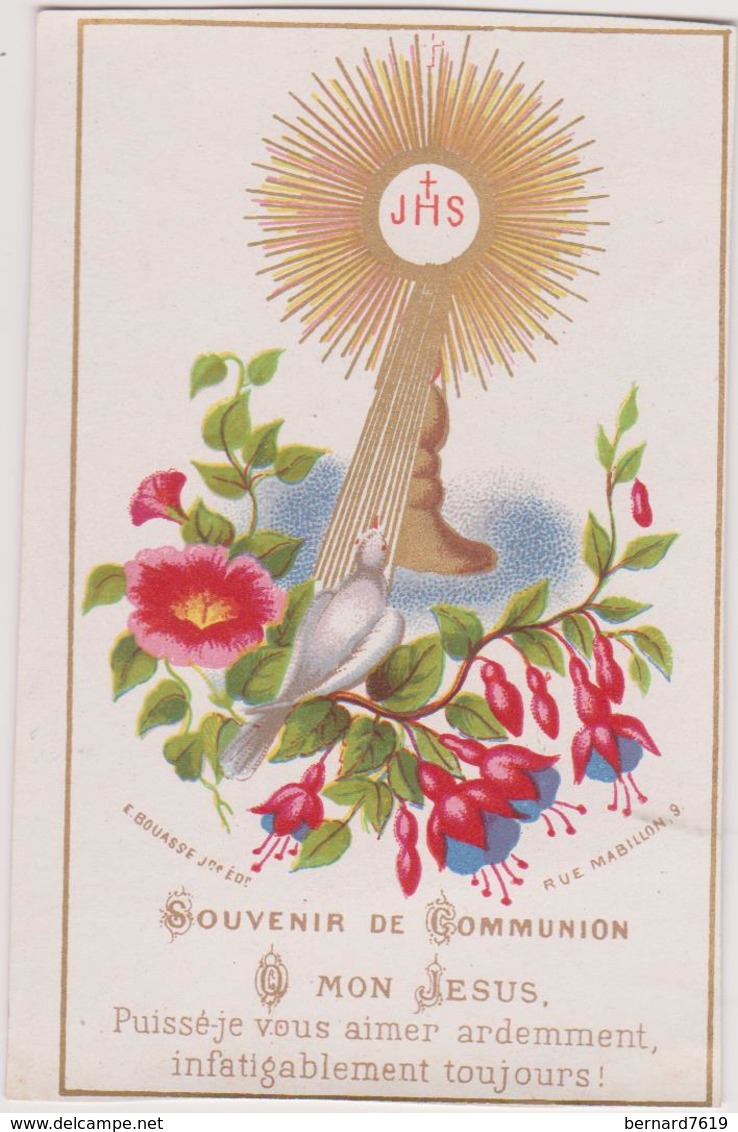 Image Religieuse   Souvenir De Communion  14 Mai 1874 - Imágenes Religiosas