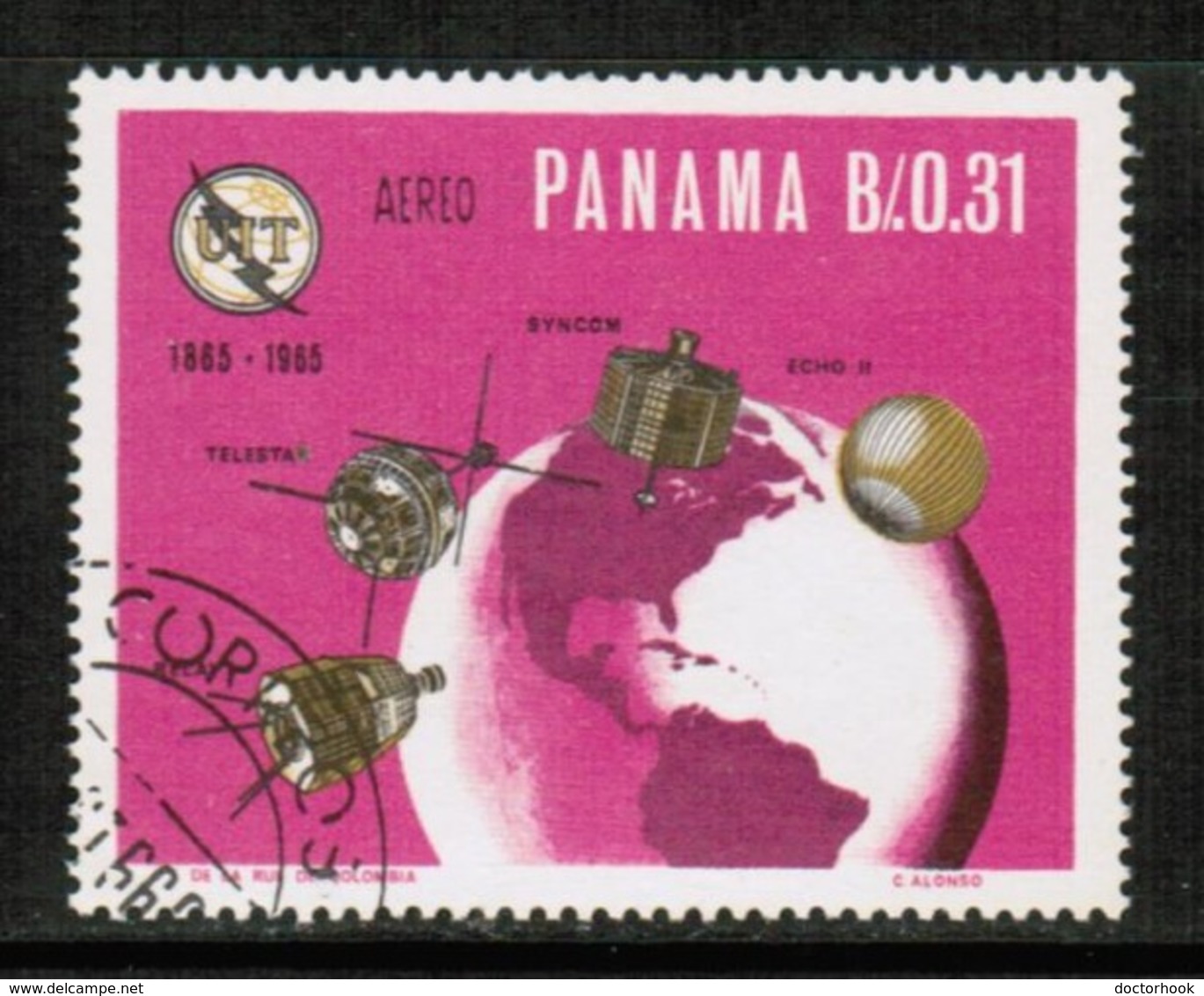 PANAMA  Scott # C 351 VF USED (Stamp Scan # 428) - Panama