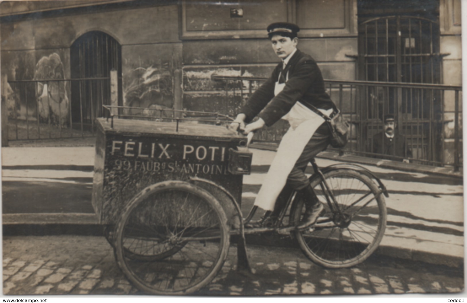 FELIX POTIN  LOT DE 7 CARTES PHOTOS + UN MENU  DE 1927  VOIR LES SCANS - Lots, Séries, Collections