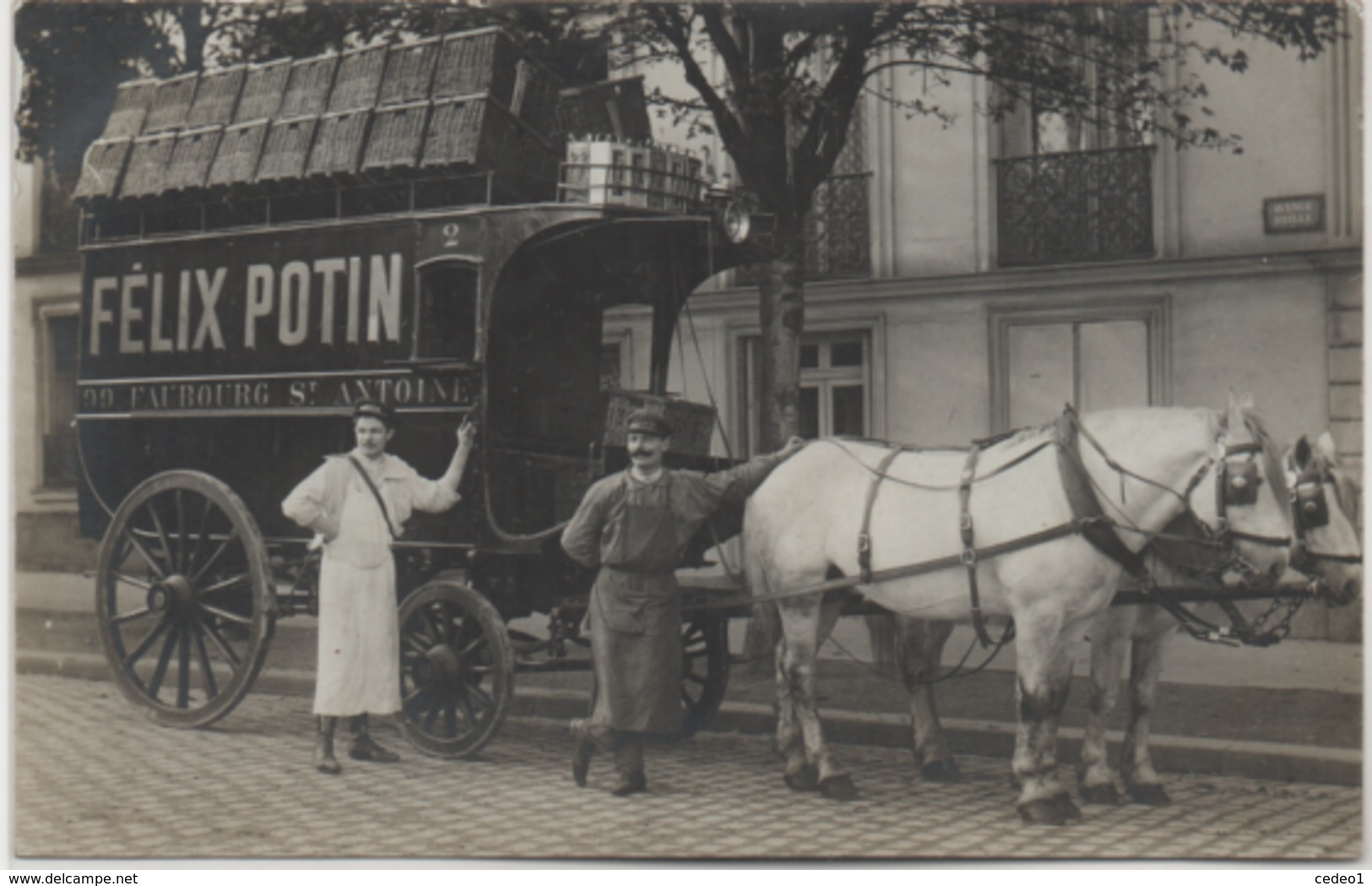 FELIX POTIN  LOT DE 7 CARTES PHOTOS + UN MENU  DE 1927  VOIR LES SCANS - Lots, Séries, Collections