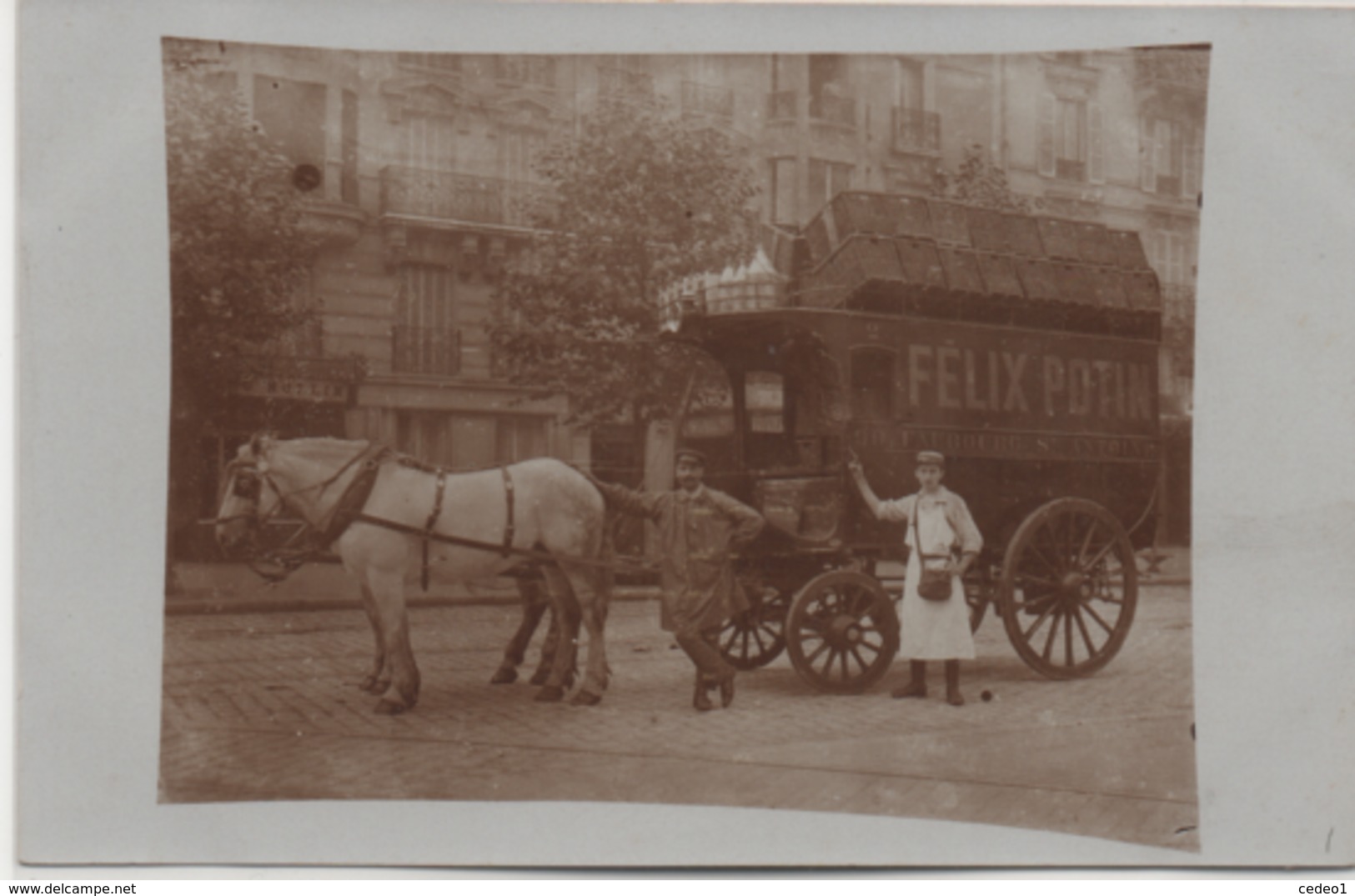 FELIX POTIN  LOT DE 7 CARTES PHOTOS + UN MENU  DE 1927  VOIR LES SCANS