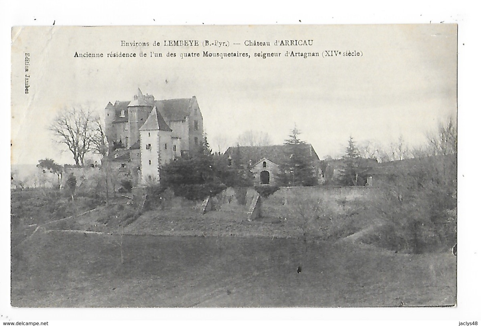 Environs De LEMBEYE  (cpa 64)  Château D' ARRICAU Ancienne Résidence De L'un Des 4 Mousquetaires, Sr D'ARTAGNAN -  L 1 - Lembeye