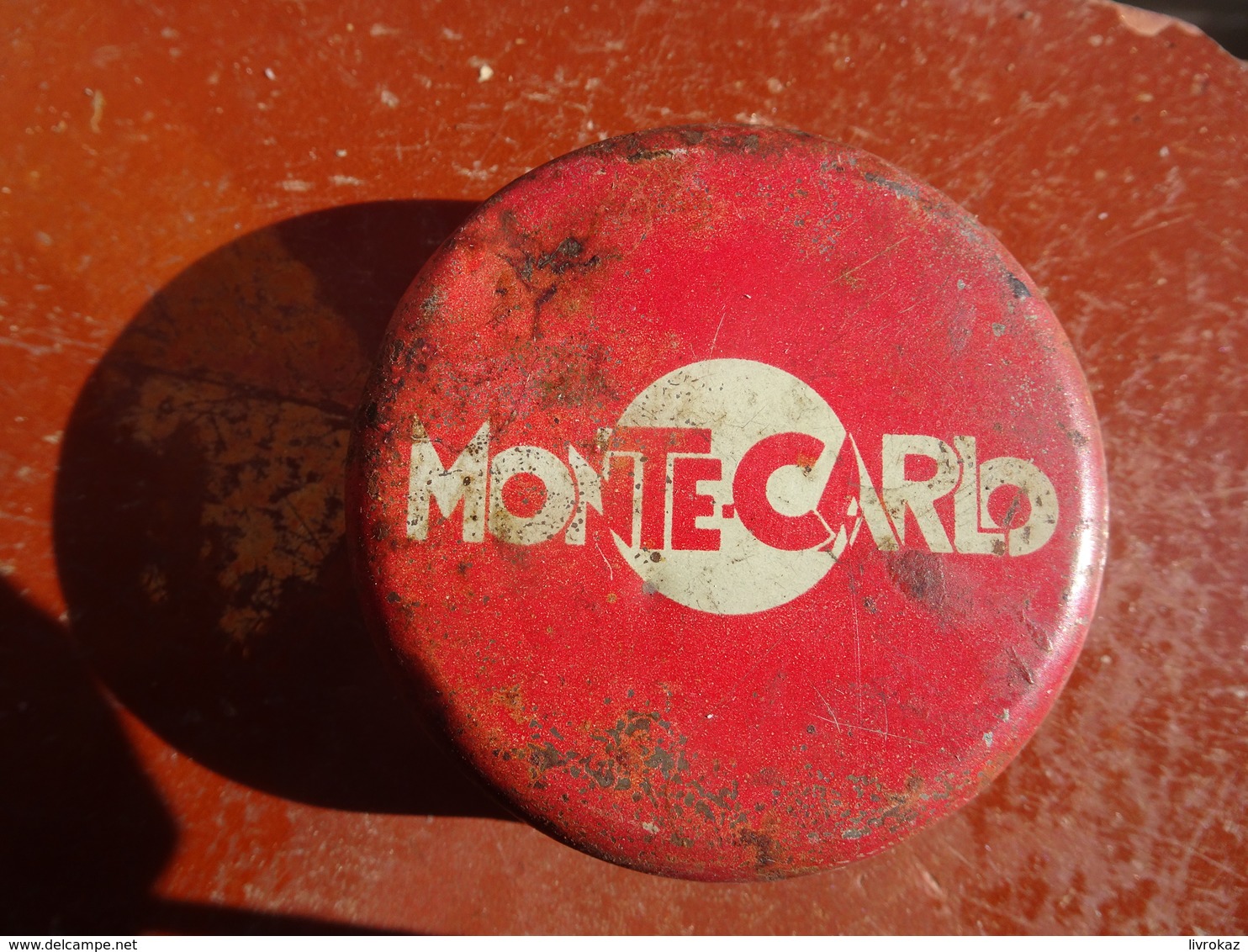 Publicité Boîte Ancienne En Métal Monte Carlo - Boîtes