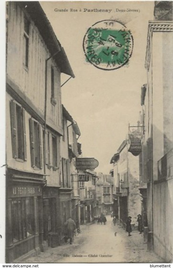 CPA Commerces Grande Rue PARTHENAY 79 - Parthenay