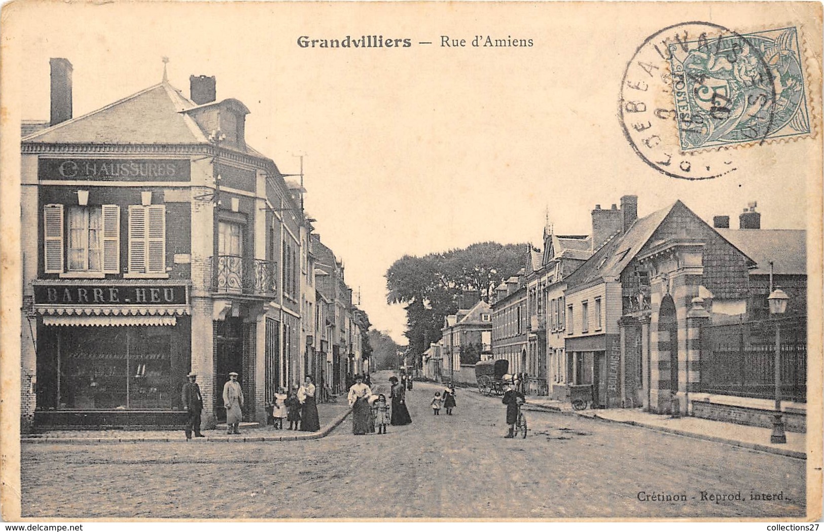 60-GRANDVILLIERS-RUE D'AMIENS - Grandvilliers