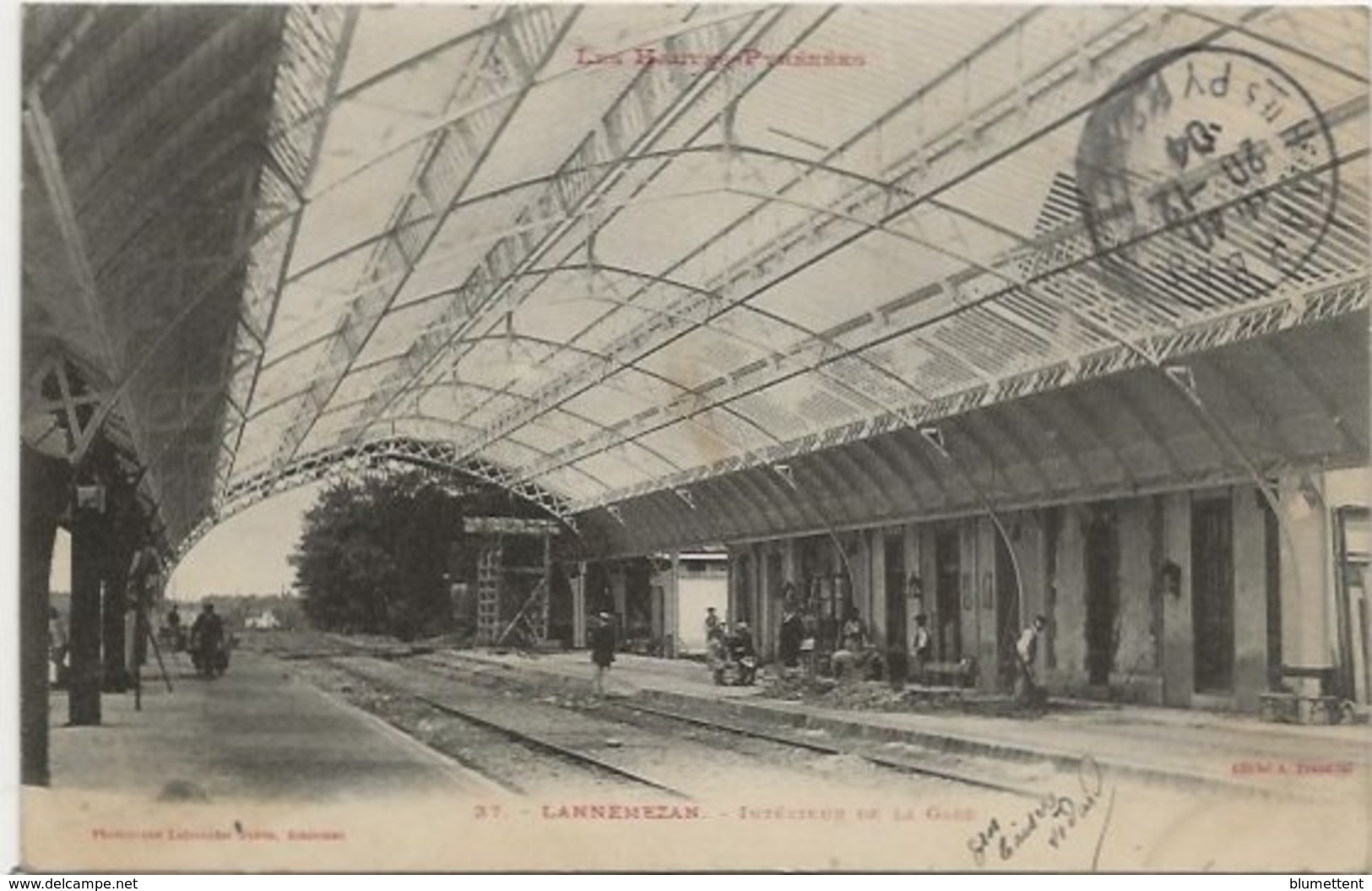 CPA 37 - Chemin De Fer Intérieur De La Gare LANNEMEZAN 65 - Lannemezan