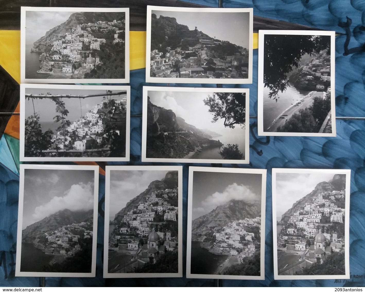 Lotto Di N.9 Foto  12.5 X 9 POSITANO SALERNO - Salerno