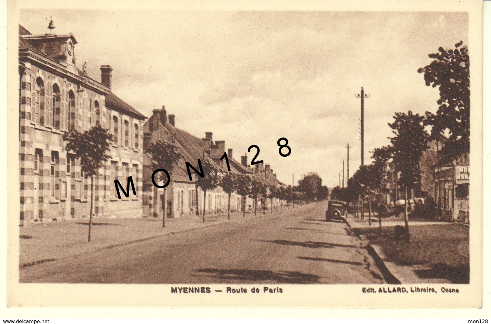 MYENNES (58)  ROUTE DE PARIS - EDIT. ALLARD - Altri & Non Classificati