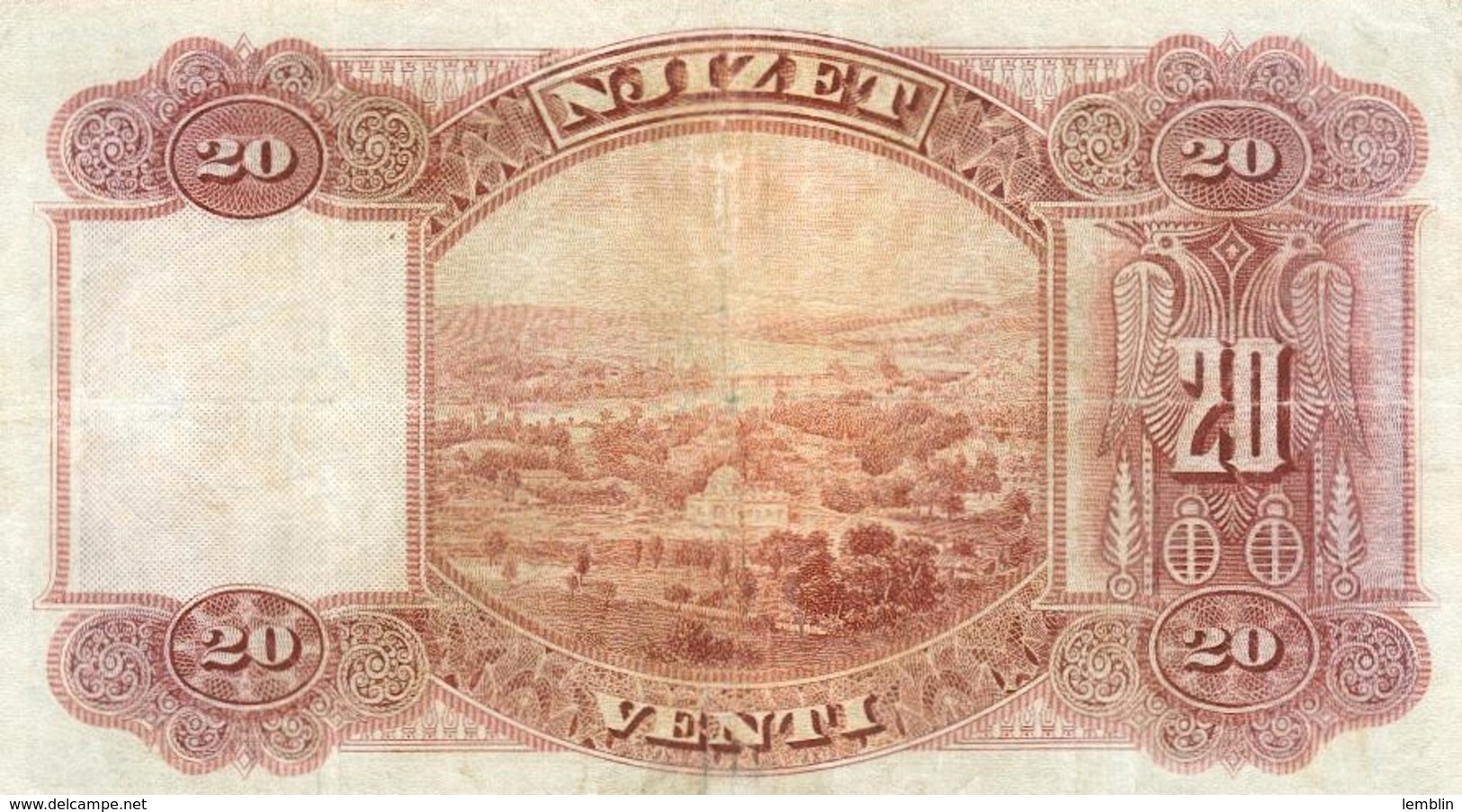20 FRANCS 1926 - Albanie