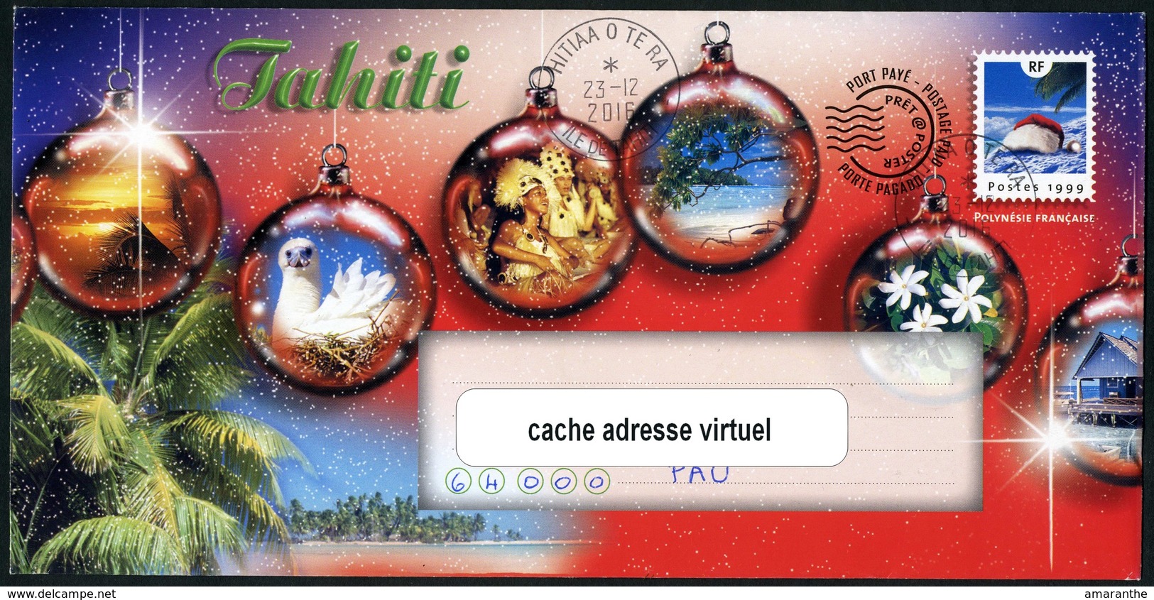 Lettre PRET-A-POSTER 1999 - Cachet De Hitiaa O Te Ra (Tahiti) - Prêt-à-poster