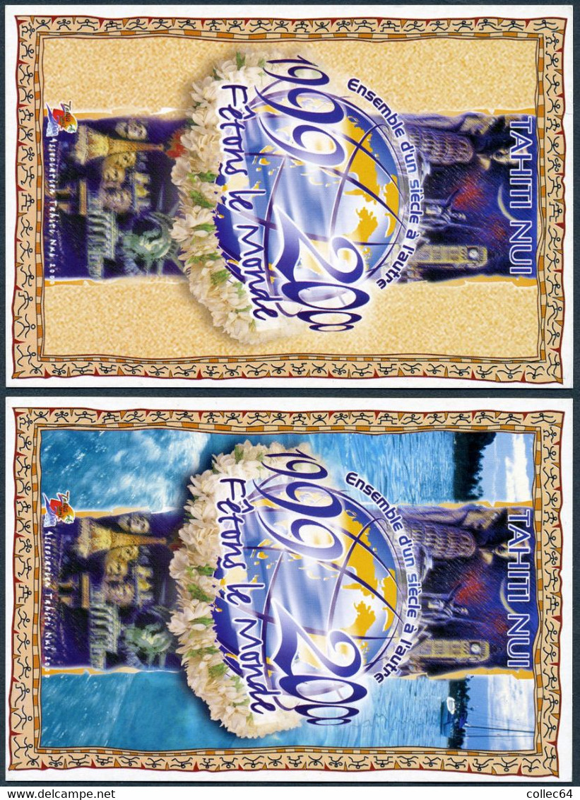 2 Cartes Postales De 1999 - Cachets De Vairao Et Mataiea (Tahiti) - Prêt-à-poster