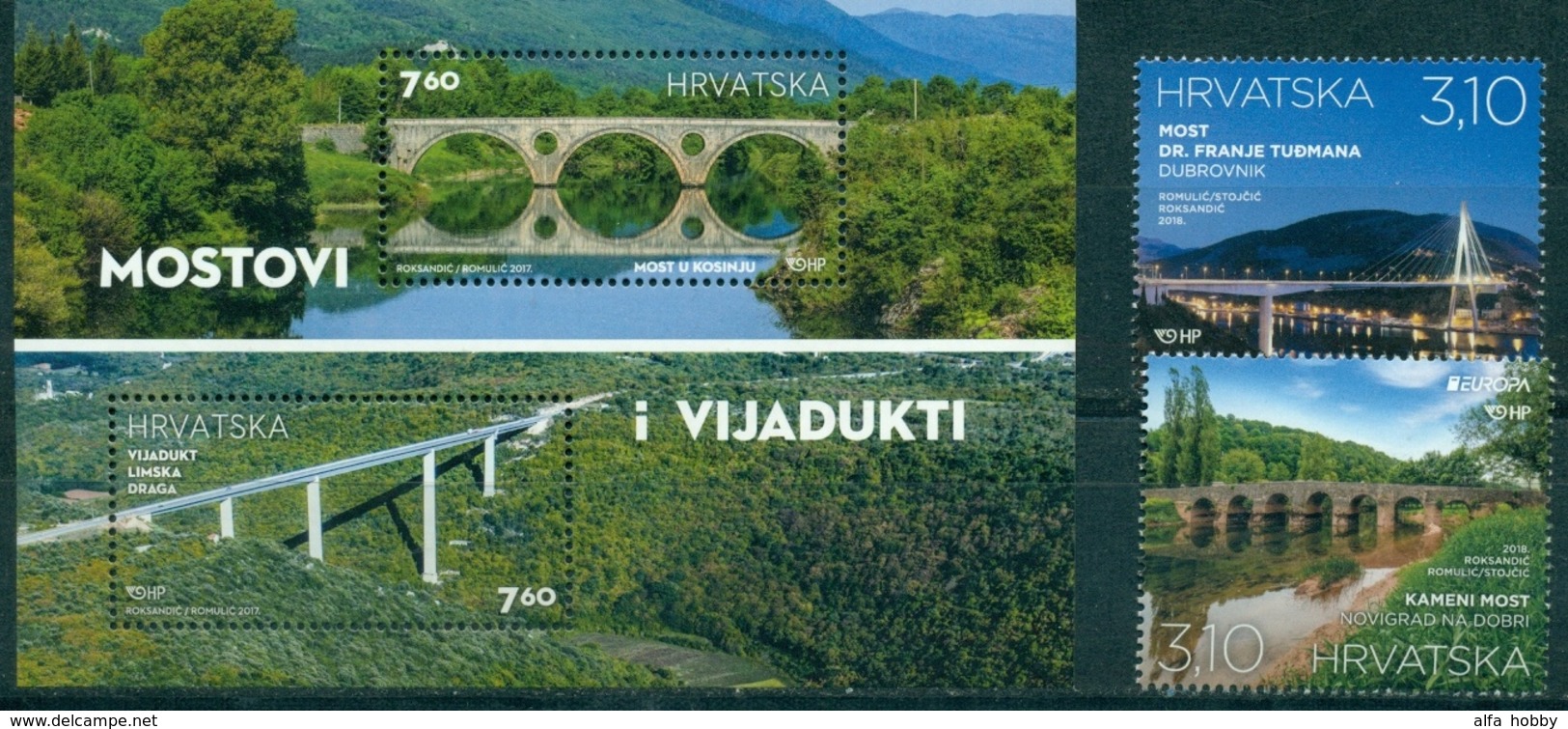 Croatia, Europa, Europe, 2018, 2 Stamps + Block - 2018