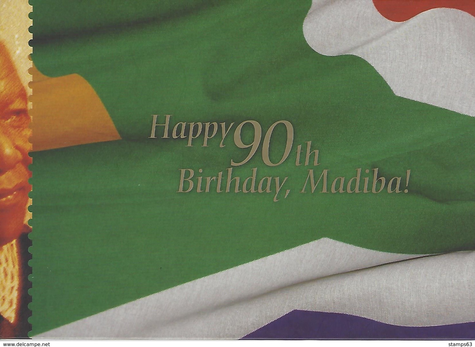 SOUTH AFRICA, 2008, Booklet A,  Mandela, 90th Birthday, Bookfolder - Markenheftchen