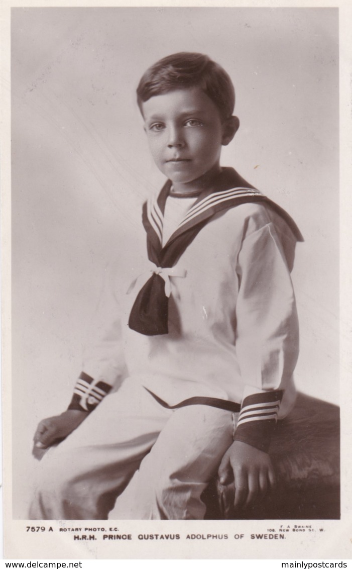 AS03 Royalty - HRH Prince Gustavus Adolphus Of Sweden - RPPC - Royal Families