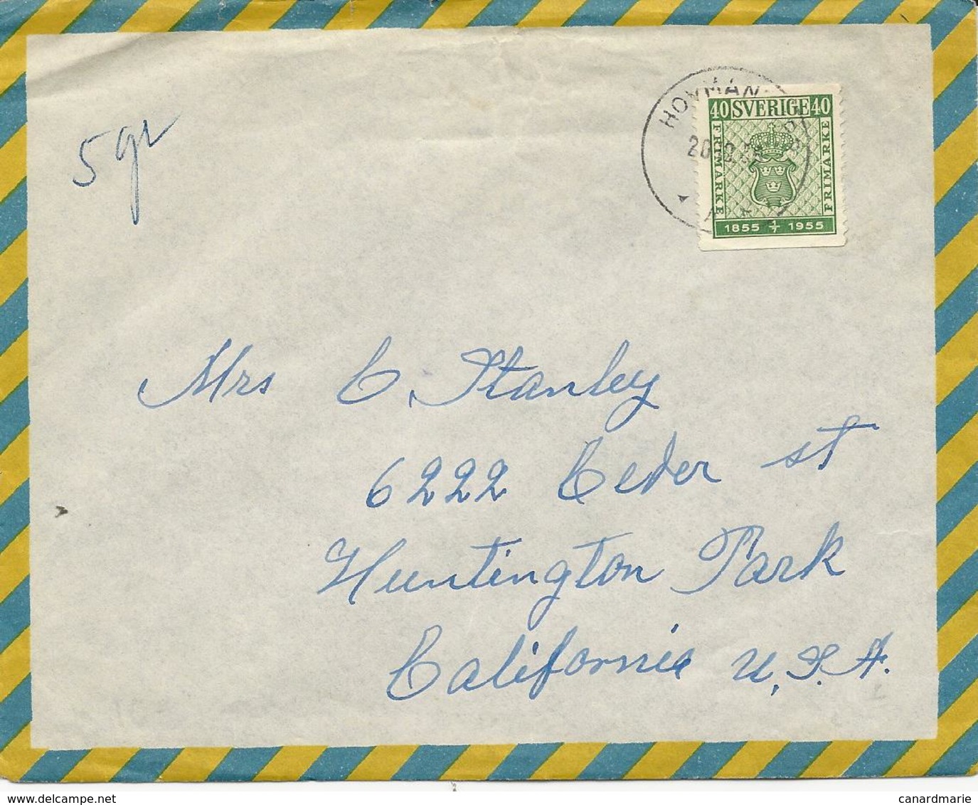 LETTRE 1955  POUR LES USA - Storia Postale