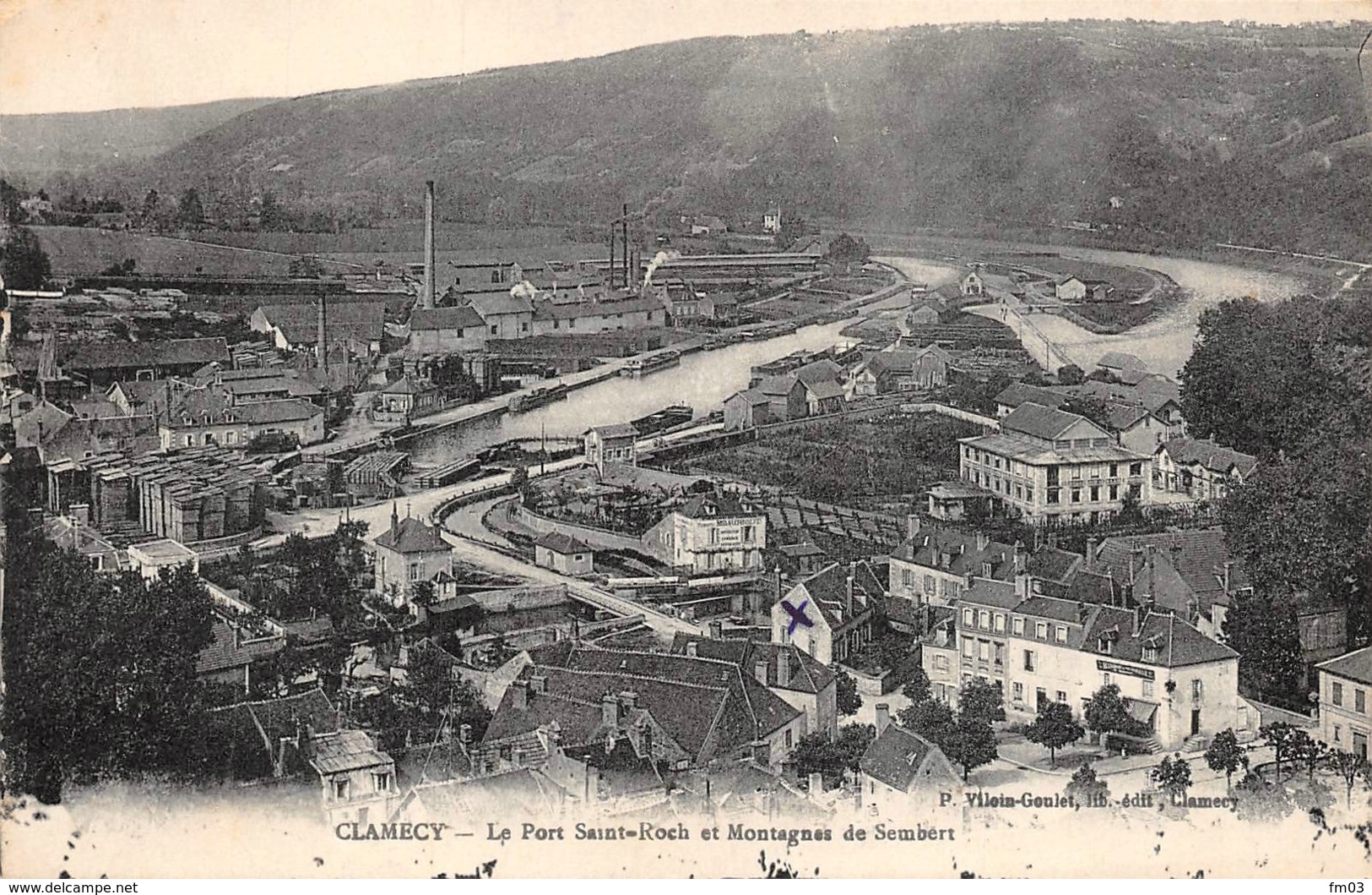 Clamecy Port Flottage Bois Péniche Péniches - Clamecy