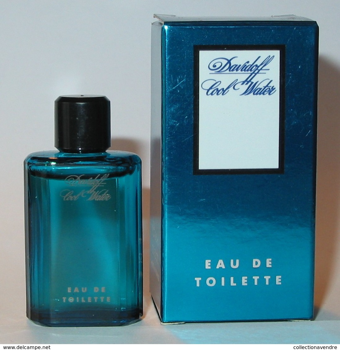 DAVIDOFF : Cool Water. Eau De Toilette, 3,5 Ml. Version 1988. Parfait état - Miniatures Femmes (avec Boite)