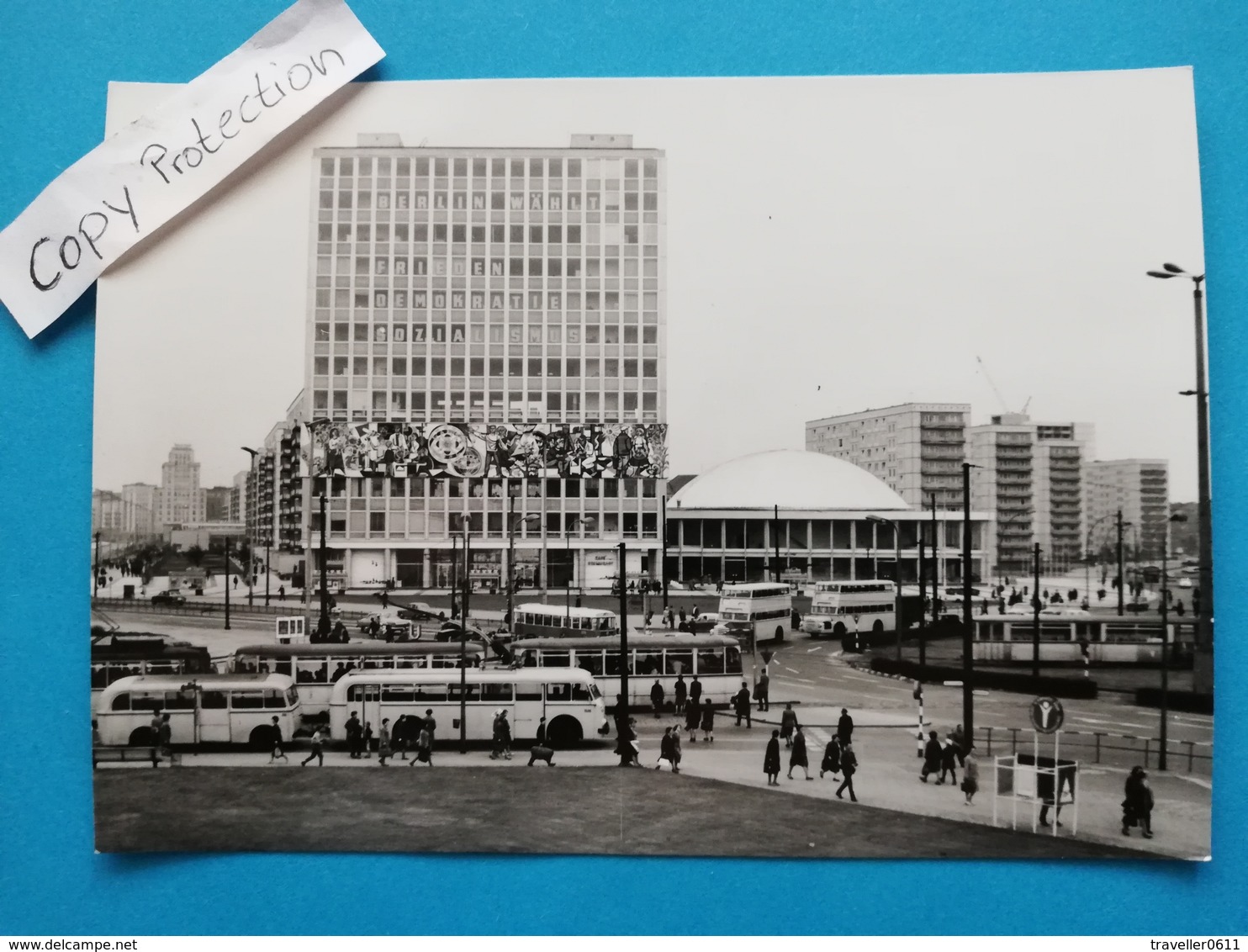 Berlin-Alexanderplatz, Strassenbahnen, Busse, 1965 - Mitte