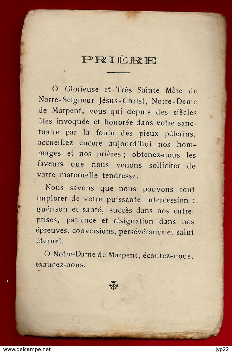 Image Pieuse Holy Card Notre Dame De Marpent Priez Pour Nous - Ed Procure Générale - Prière Religion ... - Images Religieuses