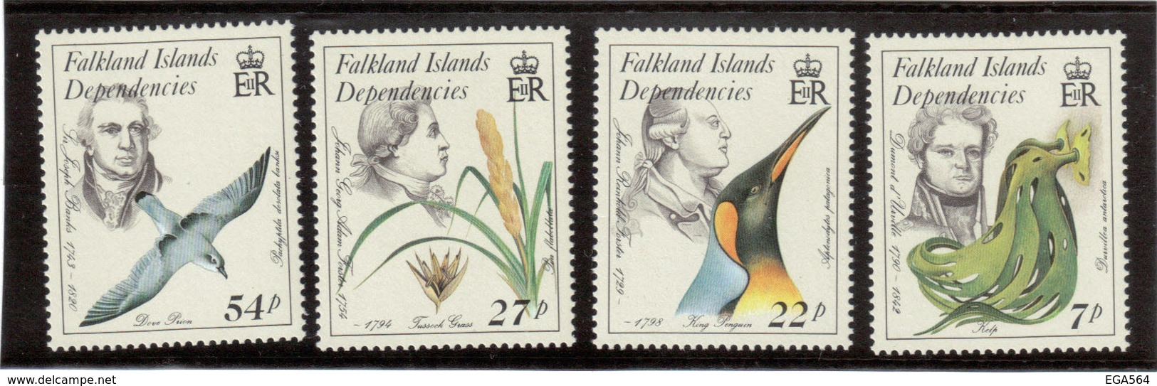 V12 - FALKLAND ISLANDS DEPENDENCIES - 149/152** MNH De 1985 - Explorateurs Naturalistes. - Falkland