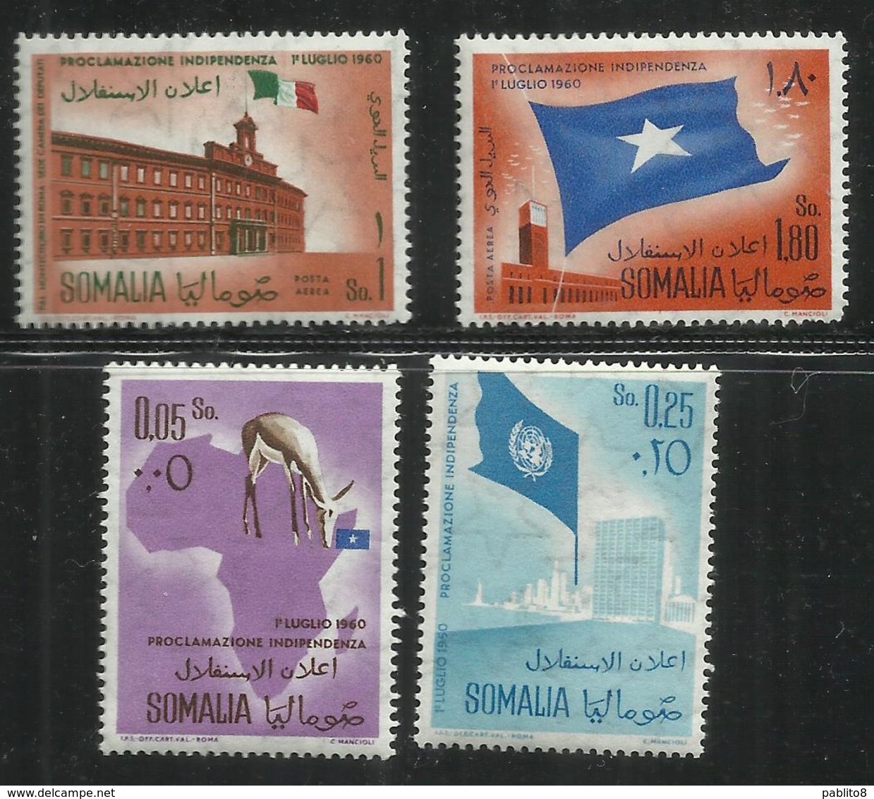 SOMALIA 1960 PROCLAMATION INDEPENDENCE - PROCLAMAZIONE DELL'INDIPENDENZA MNH POST AFIS - Somalia (1960-...)