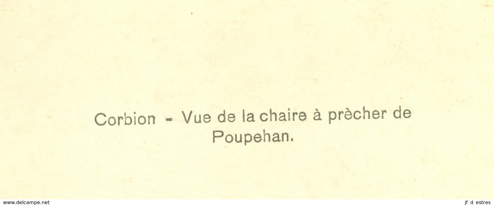 Corbion Vue De La Chaire à Prêcher De Poupehan Impression De Type Photogravure Sur Carton Vernis - Autres & Non Classés