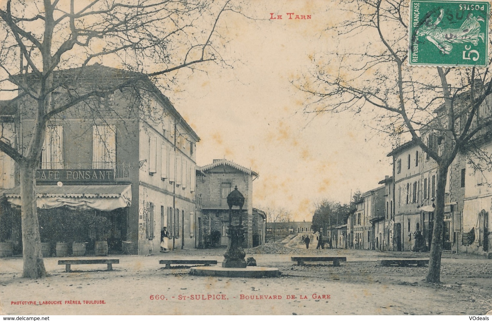 CPA - France - (81) Tam - St-Sulpice - Boulevard De La Gare - Saint Sulpice