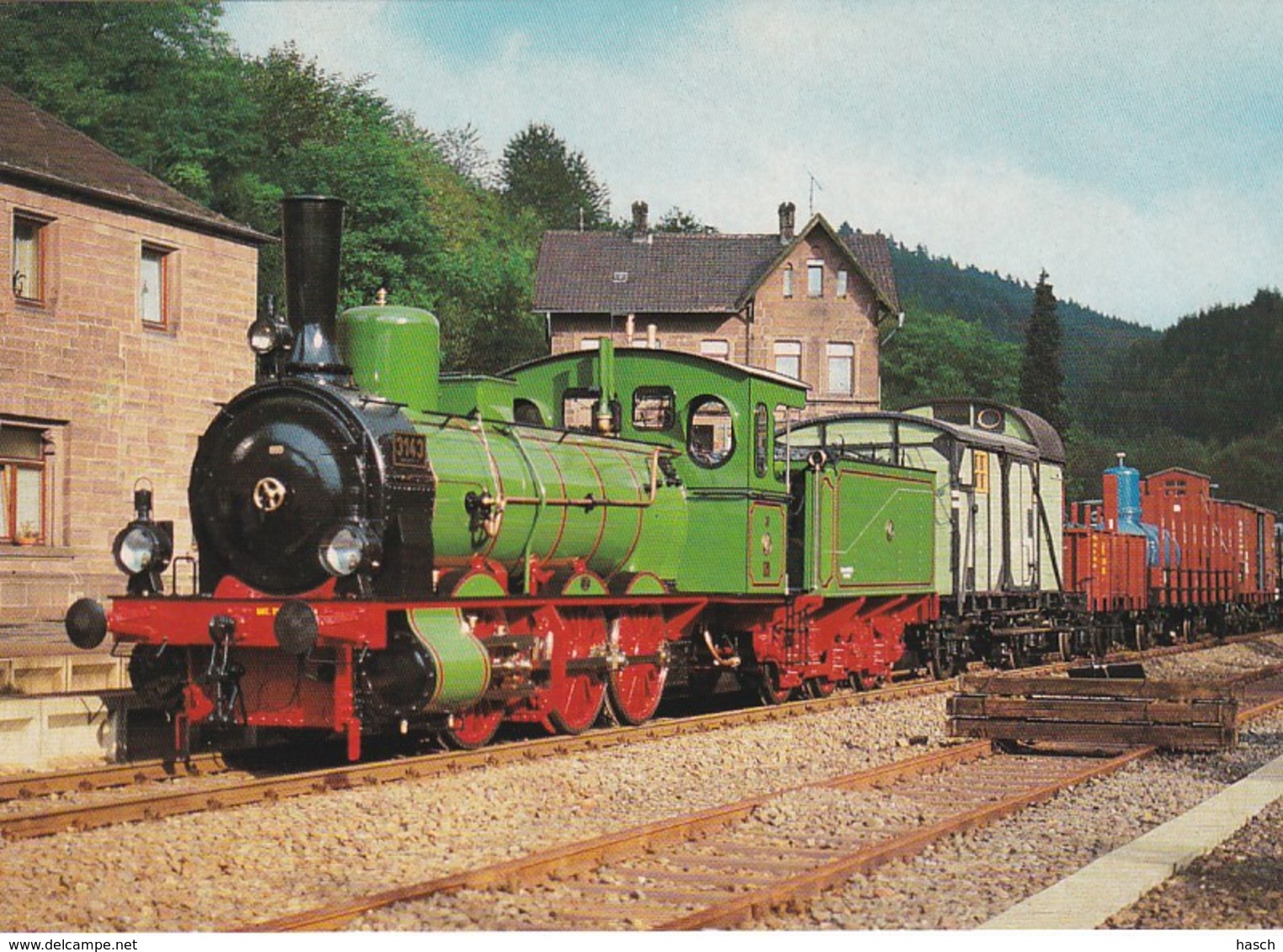 1954599Dampf-Cüterzuglokomotiven G 3 ,,Saarbrücken 3143’’ (Karte 21-15) - Trains