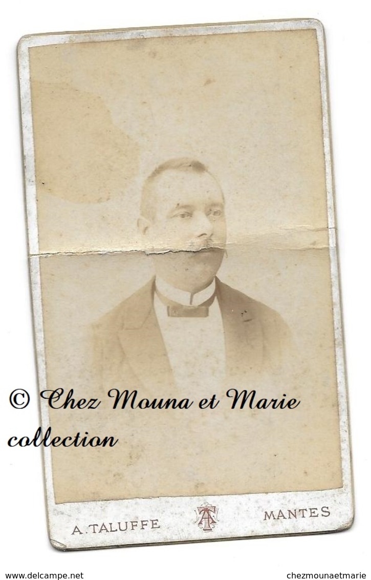 MANTES - MONSIEUR COTY - PAR TALUFFE - YVELINES - CDV PHOTO - Personnes Identifiées