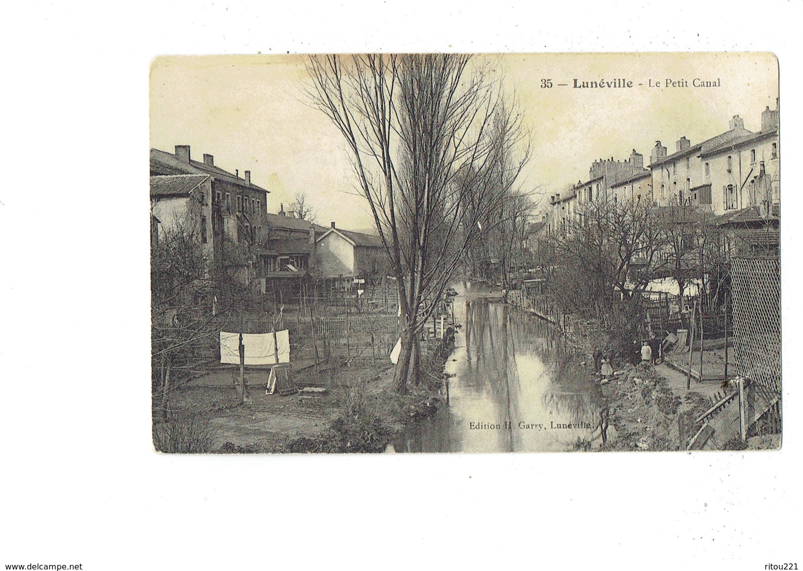 Cpa - 54 - LUNEVILLE - Le Petit Canal - Edition H. Garry N° 35 - - Luneville