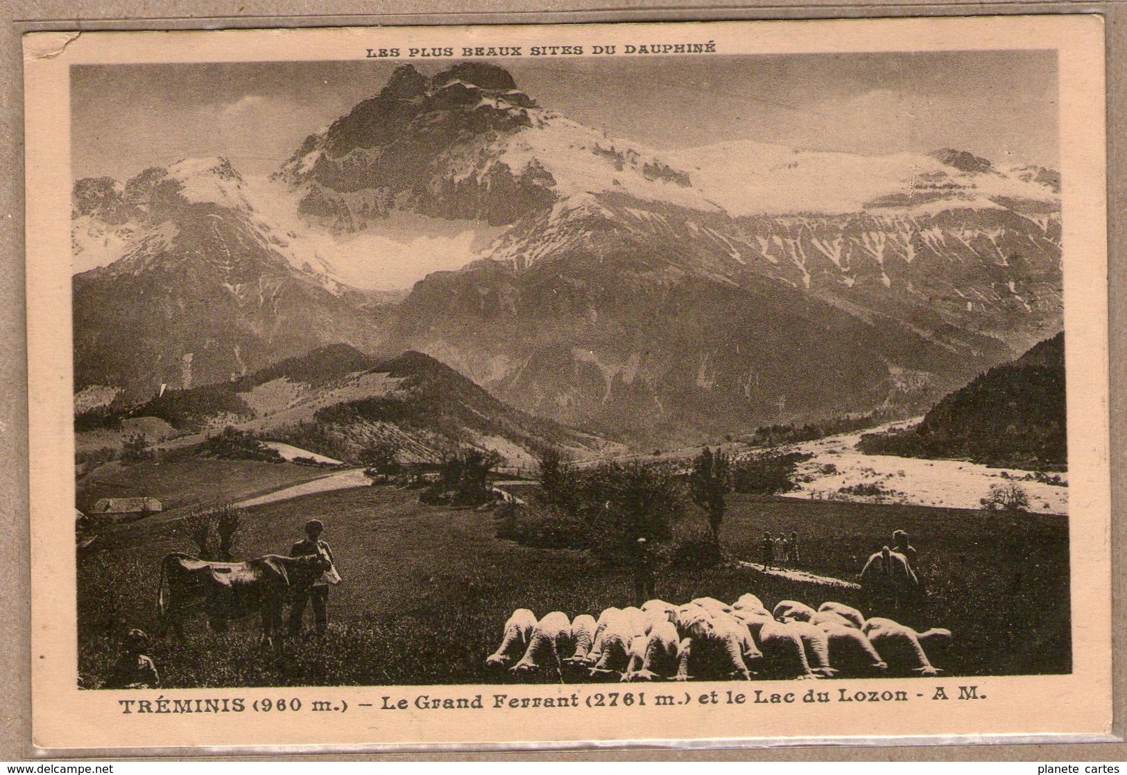 38 / TRÉMINIS - Troupeau De Moutons, Vache - Grand Ferrand Et Lac Du Lozon - Autres & Non Classés